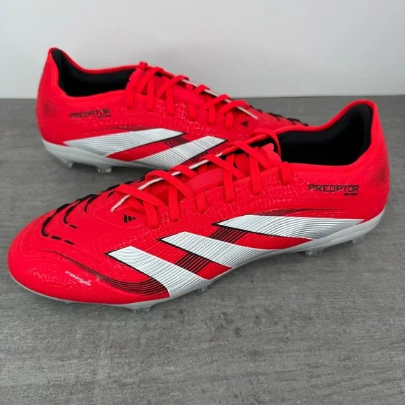 Adidas Predator Pro FG Soccer Cleats - Red/White - ID3856 Men's Size 12